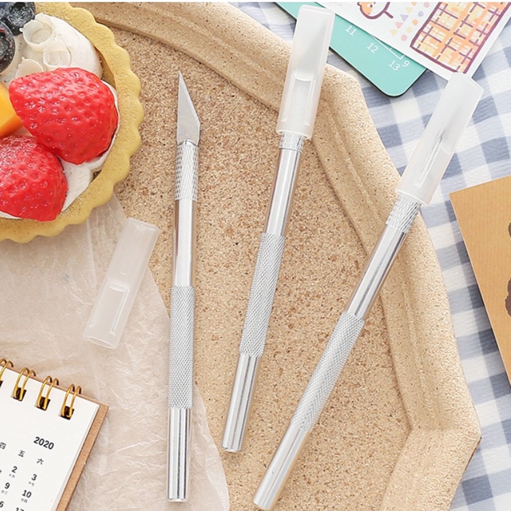 Dao Điêu Khắc Bằng Kim Loại Với 5 Lưỡi Dao Đa Năng