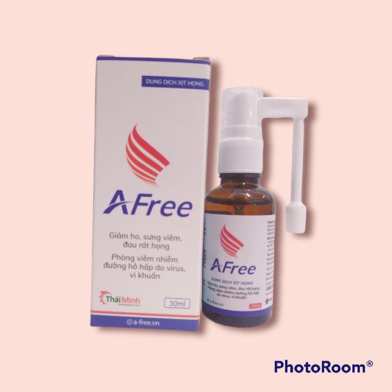 Dung dịch xịt họng Afree giúp phòng viêm nhiễm đường hô hấp