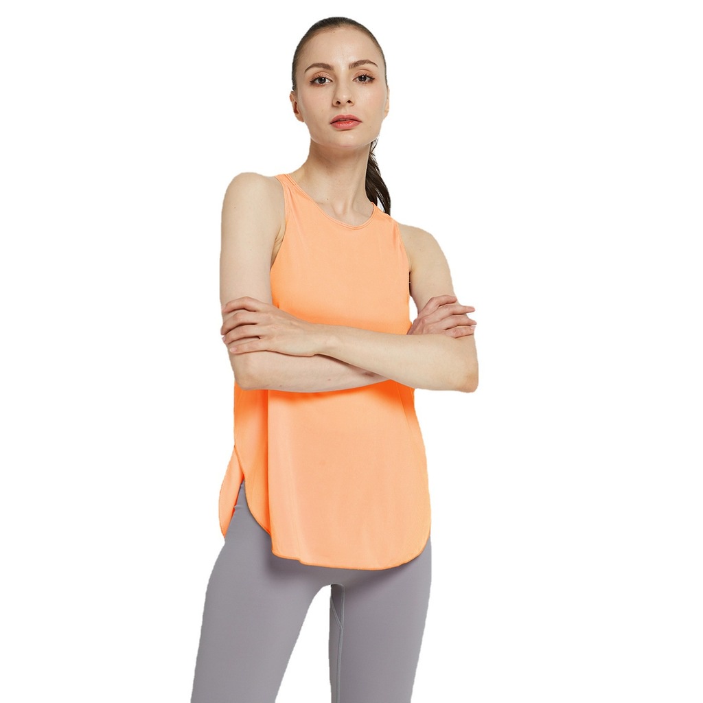 Áo vest Áo tập yoga/thể thao dáng rộng màu sắc đơn giản