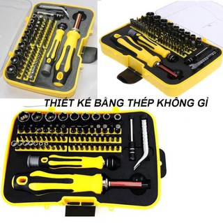 Bộ dụng cụ đa năng tua vit 70 chi tiết có tua vít + đầu khẩu N0.6092 -V19