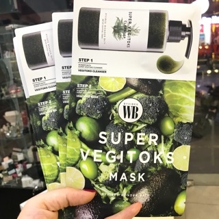 MẶT NẠ RAU CỦ 2 BƯỚC GIÚP SỦI BỌT, THẢI ĐỘC DA BYVIBES X CHOSUNGAH WONDER BATH SUPER VEGITOKS MASK