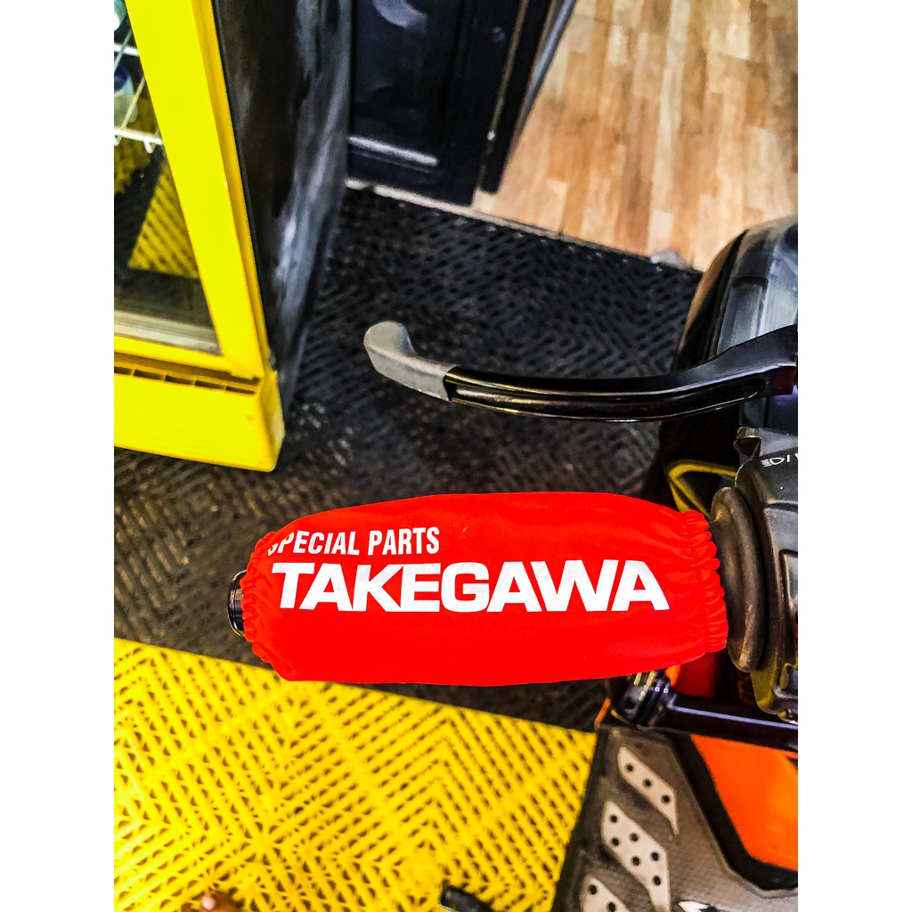 Bọc yên bọc bao tay xe máy Takegawa , Honda màu đỏ