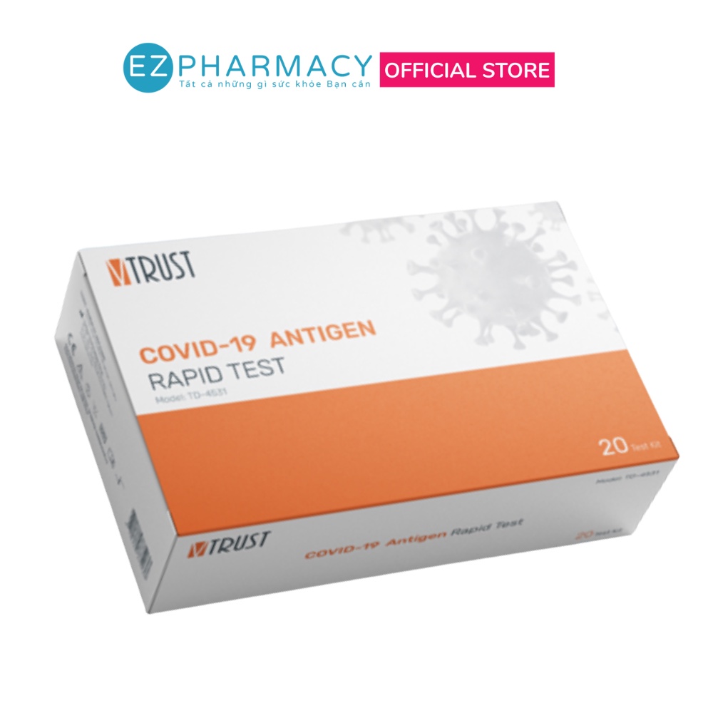 Bộ test nhanh Covid-19 VTRUST Covid-19 Antigen Rapid Test Model: FaCare TD-4531