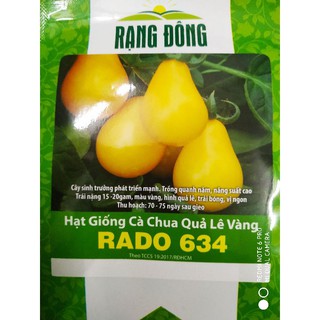Hạt giống Cà chua quả lê vàng 0.1gr❤️FREESHIP XTRA❤️