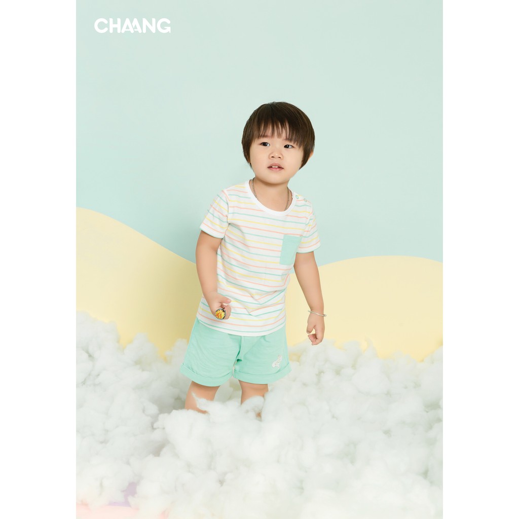 [Sale 50%] Bộ quần áo cộc kẻ xanh CHAANG (Magical)