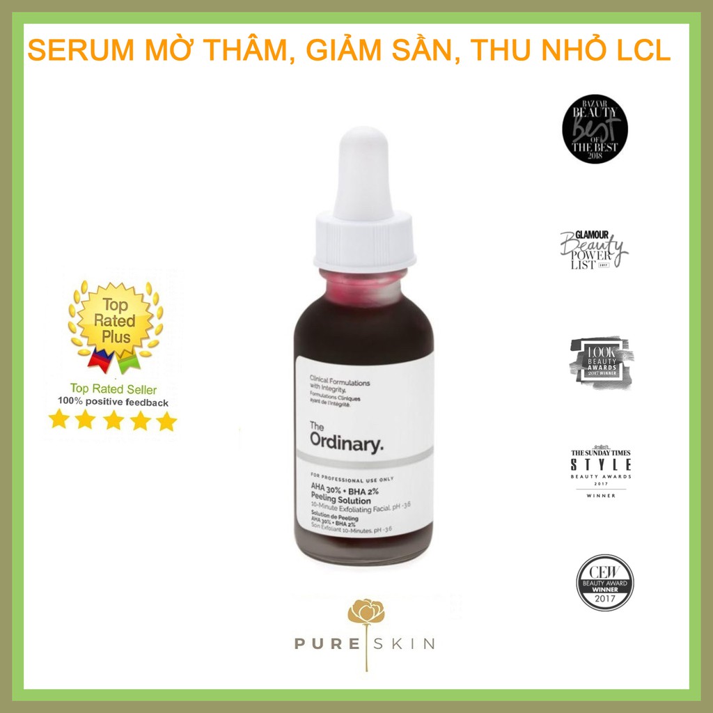 Thanh tẩy da AHA 30% + BHA 2% Peeling Solution - The Ordinary
