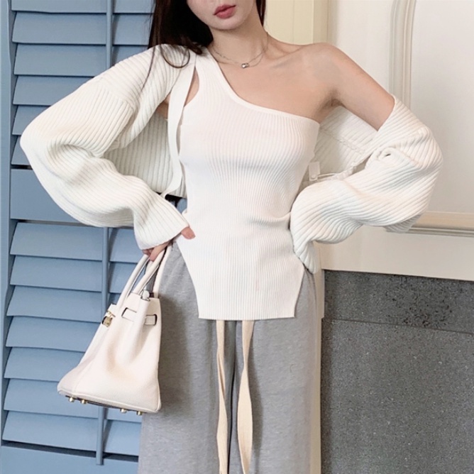 Áo khoác len nữ tay dài thời trang quyến rũ