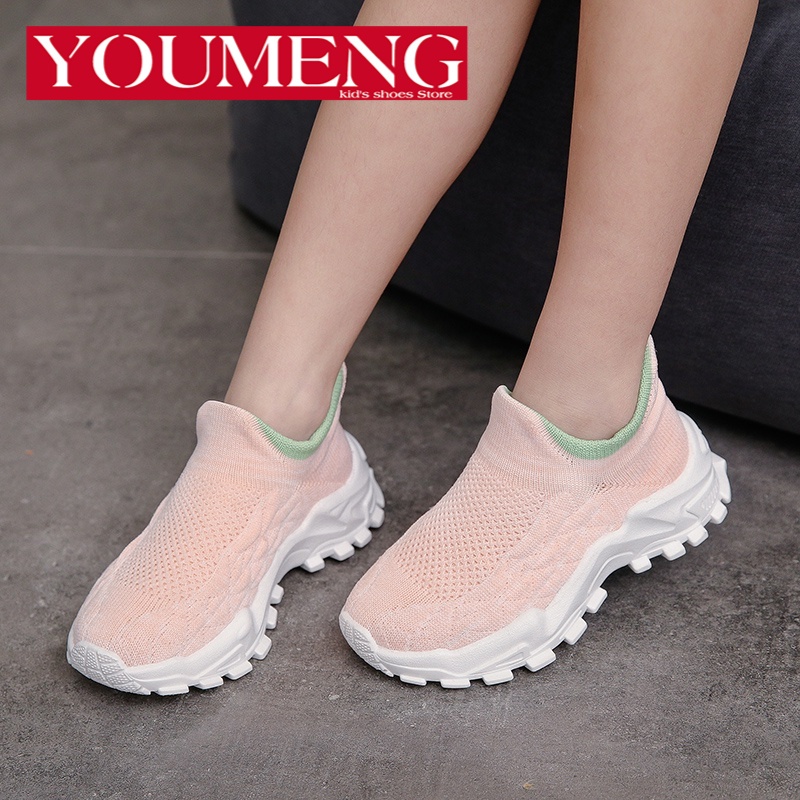 Giày Thể Thao Phối Vớ Dệt Kim Thời Trang Mới Dành Cho Bé Trai Và Bé Gái 2022 Size 26-37