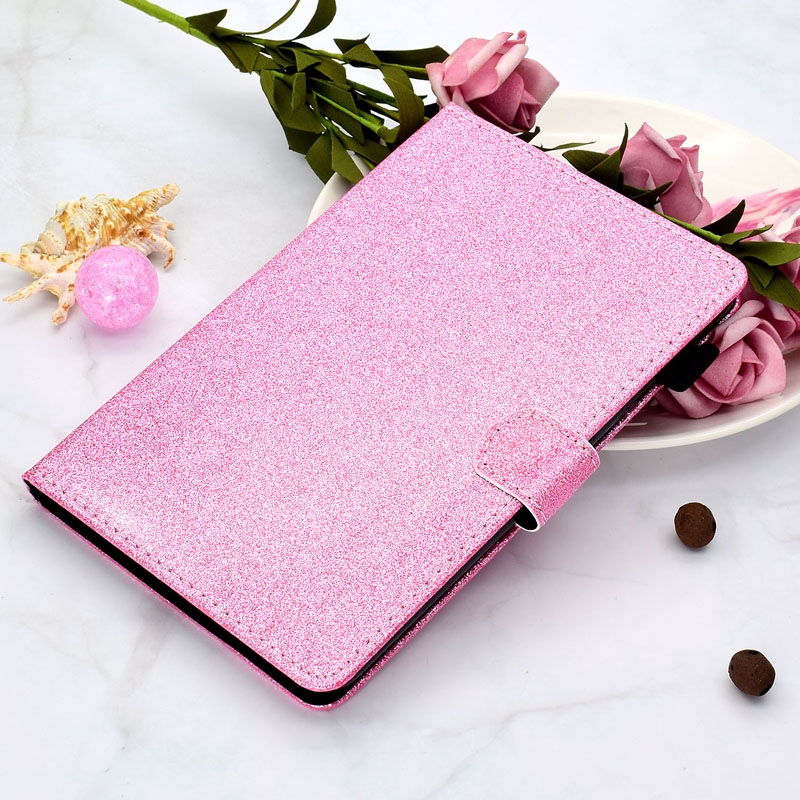 Vỏ bảo vệ Glitter book style case for Samsung Galaxy Tab S6 Lite cover Ốp lưng SM-P610 P615 P617 fashion shinning holder Bao da