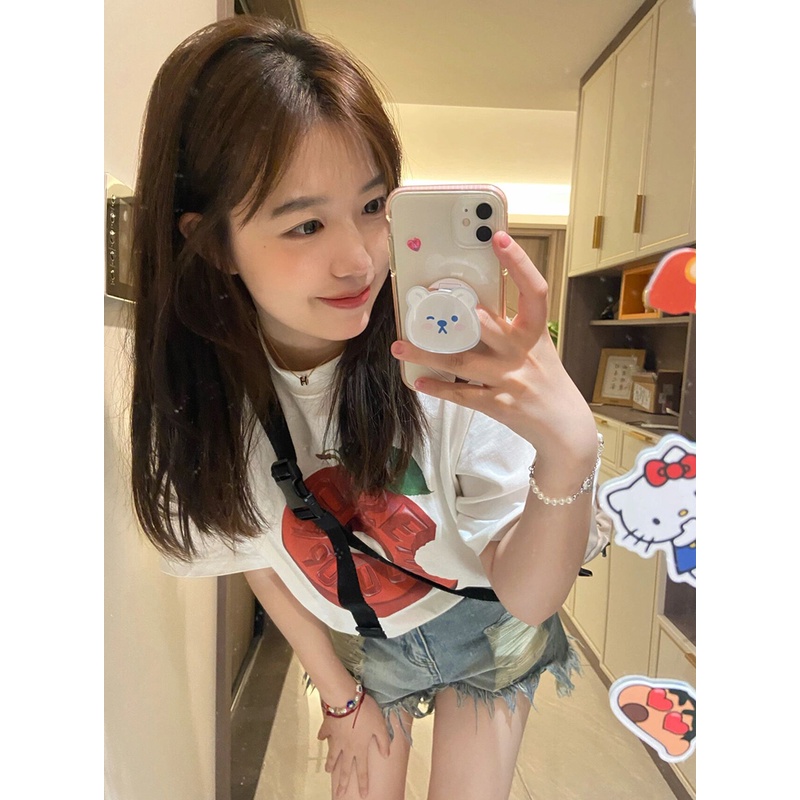 NRVP Áo Thun Tay Ngắn Cổ Tròn Thời Trang Mùa Hè Phong Cách Hàn Quốc