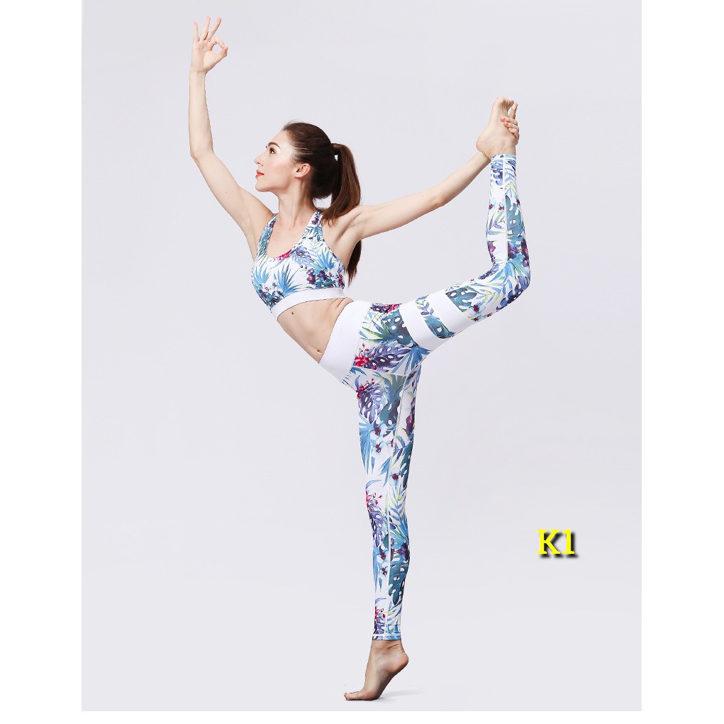 Set Quần Áo tập Yoga, Zumba, aerobic, gym Nữ thiết kế Ấn tượng, chất Siêu đẹp, co giãn thoải mái SP051