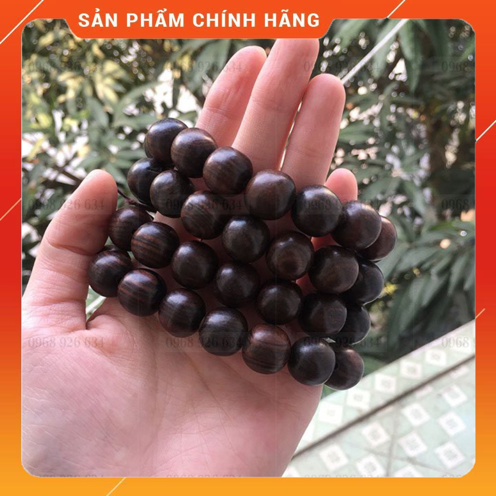 Vòng tay phong thủy gỗ mun📌 FREESHIP📌Vòng đeo tay phong thủy may mắn hạt gỗ mun cho người mệnh Mộc, Thủy [Hot]