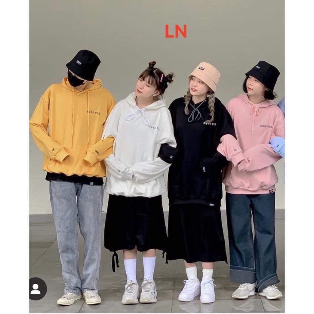 Áo Hoodie Nam/nữ Áo khoác nỉ Thêu chữ Hàn Quôc chất siêu đẹp Unsiex - Couple TP [NewUnisex]