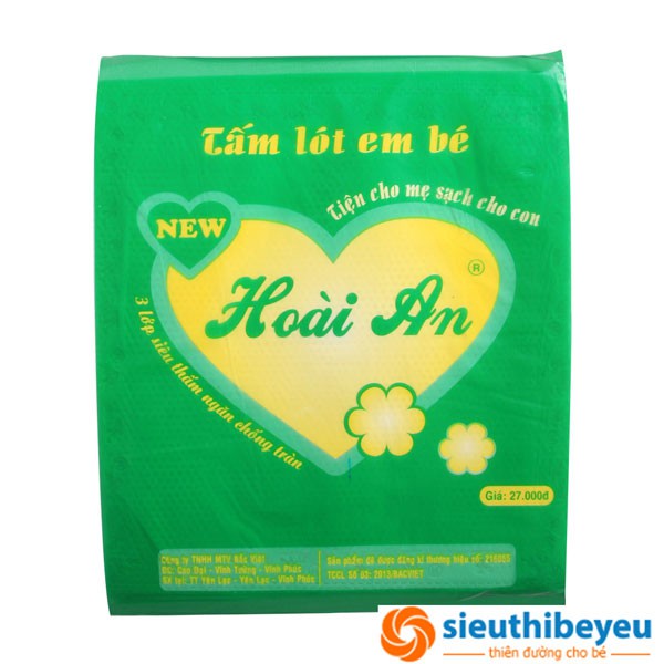 Tấm lót 3 lớp Hoài An gói 30 tờ