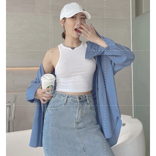 Áo croptop nữ ôm body kiểu dáng 3 lỗ không tay, Croptop ba lỗ nữ phong cách sexy vải thun cotton siêu đẹp,siêu xinh | BigBuy360 - bigbuy360.vn