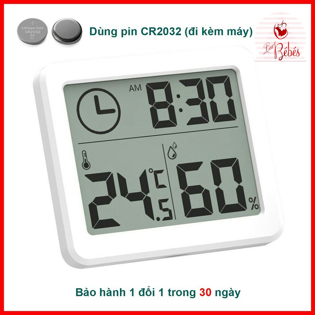NHIỆT ẨM KẾ 3 in 1 {dùng trong phòng ngủ bé}