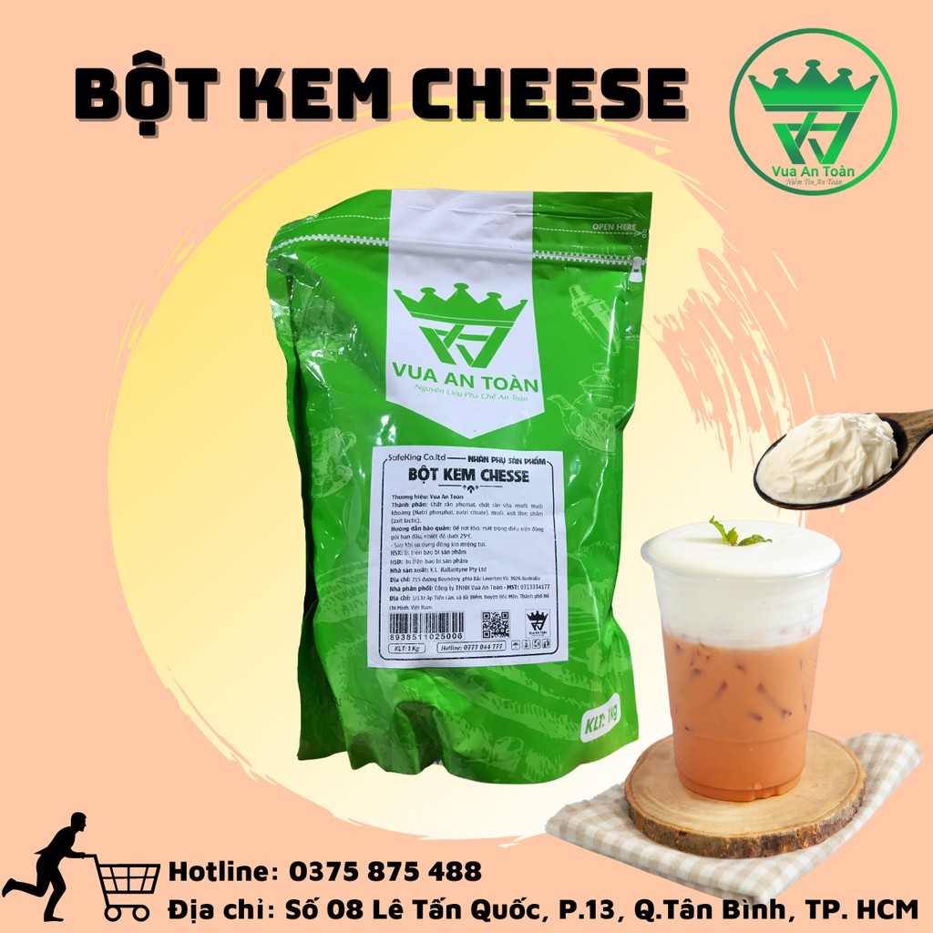 Bột Làm Kem Cheese Machiato Milk Foam 1kg Độc Quyền Công ty Vua An Toàn