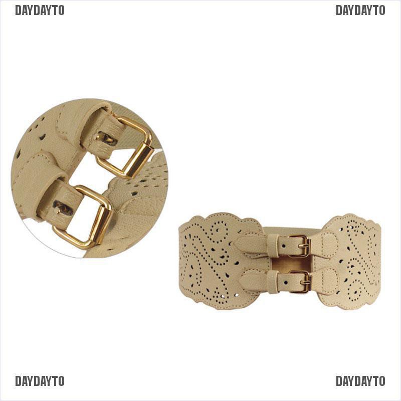 Thắt Lưng Bản Rộng Co Giãn Hai Khóa Cài Cho Nữ