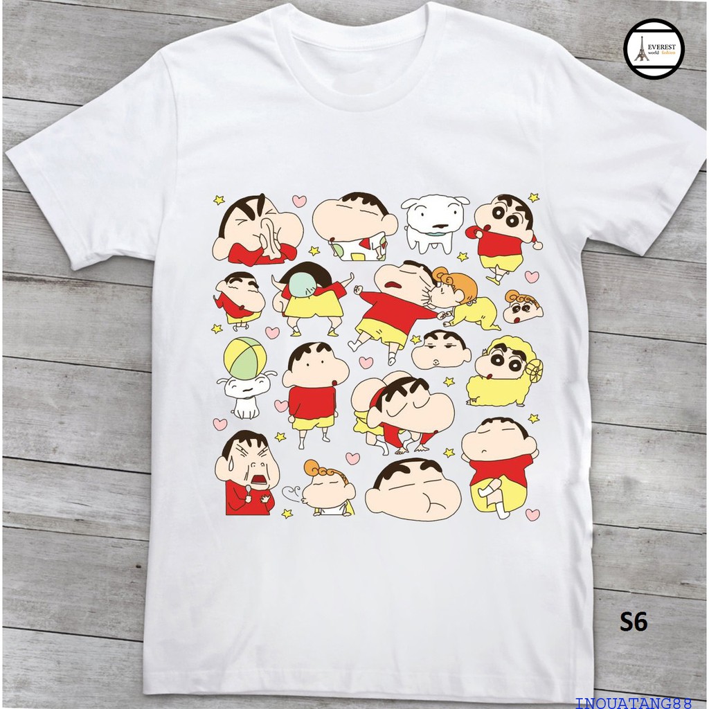 ÁO THUN NAM NƯ - SHIN - CẬU BÉ BÚT CHI