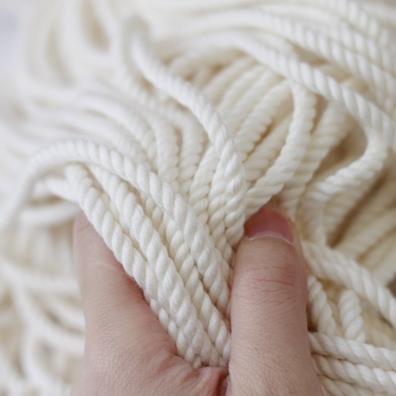 Dây Macrame 5mm ngà xoắn , 0.5kg