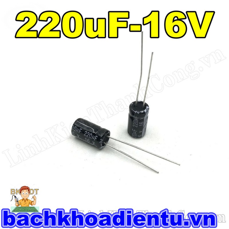 [10c] Tụ hóa 220uF-16V