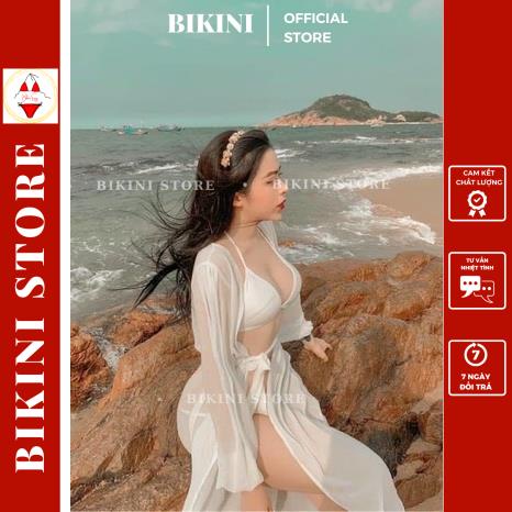 Áo Choàng Voan Đi Biển Siêu Sang M43 |Bikini Official 2022