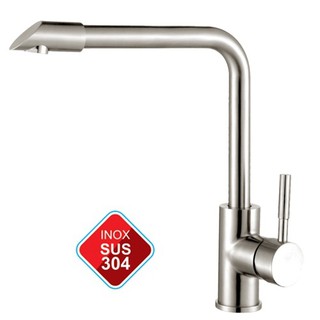 VÒI CHÉN NÓNG LẠNH inox 304,vòi rửa bát inox,vòi chậu chén inox 304, không gỉ, giá rẻ, 3003