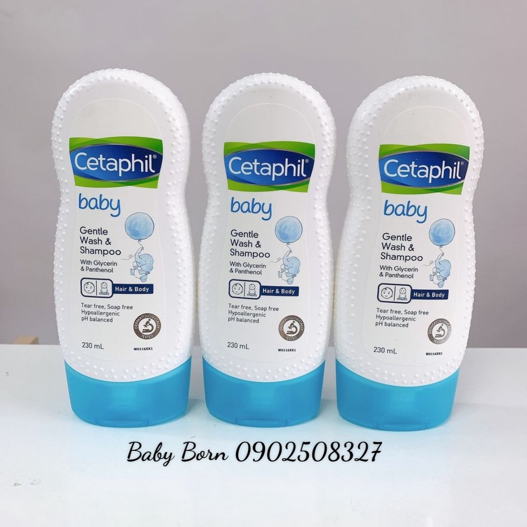 Sữa tắm gội toàn thân Cetaphil baby 230ml - Đức