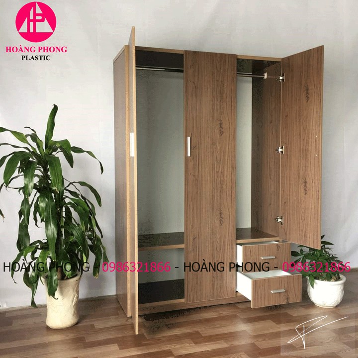 Tủ quần áo 3 cánh ĐẸP TPHCM ( 1M23 X 1M85 ) #100% Miễn phí vận chuyển Bảo hành 2 năm tại nhà | BigBuy360 - bigbuy360.vn