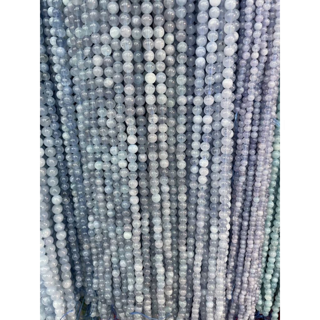 DIY Aquamarine round Beads 6mm/8mm/10mm
