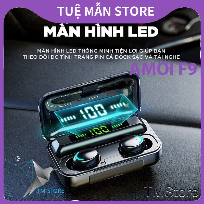Tai Nghe Bluetooth Amoi F9 Tm Shop Không Dây True Wireless Chống Ồn Dành Cho Samsung Ip Chính Hãng Giá Rẻ