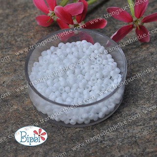 Combo 10 gói hạt cườm trắng sứ