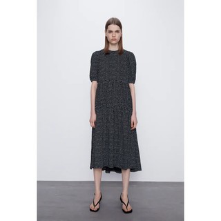 Váy xếp nếp Zara chấm bi 4424/307