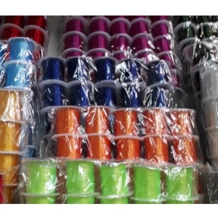 Dây cước thun lụa xỏ vòng hạt cuộn 10m
