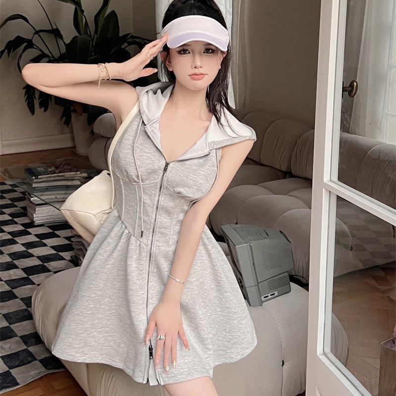 Đầm Hoodie Chữ A Dáng Rộng