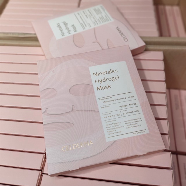 Mặt nạ thạch Celderma Ninetalks Hydrogel Mask ( Hồng )
