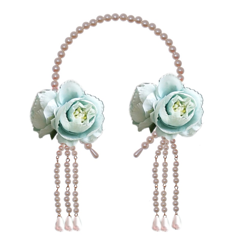 Băng Đô Cài Tóc Đính Hoa &amp; Ngọc Trai Giả