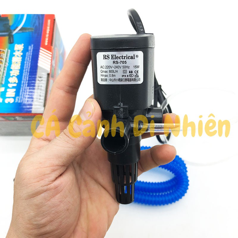 Máy bơm chìm 15W RS-705 lọc nước cho hồ cá cảnh RS 705