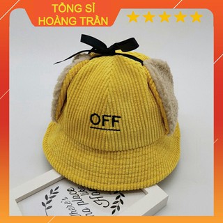 MŨ LEN NHUNG VÀNH RỘNG CÓ BỊT TAI CHO BÉ