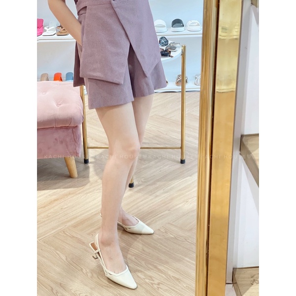 Giày quai sau gót nhọn 3p T36-2 - Kachi house