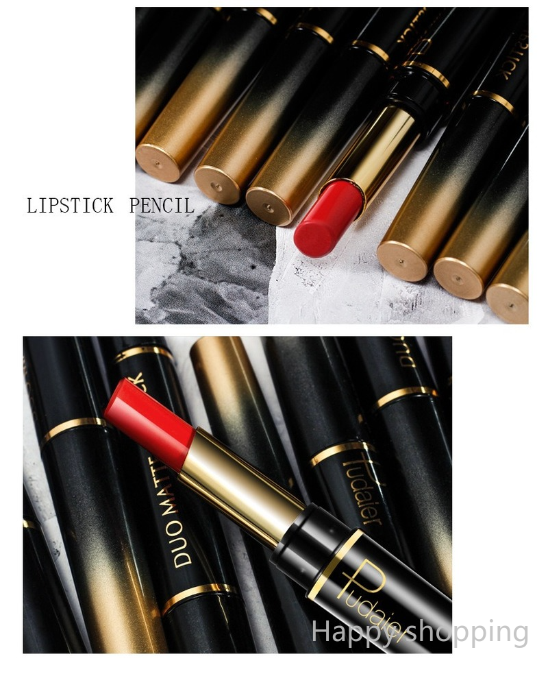 (Hàng Mới Về) Son Môi Kiêm Bút Kẻ Viền Môi Hai Đầu Không Dính Cốc Tiện Dụng | BigBuy360 - bigbuy360.vn