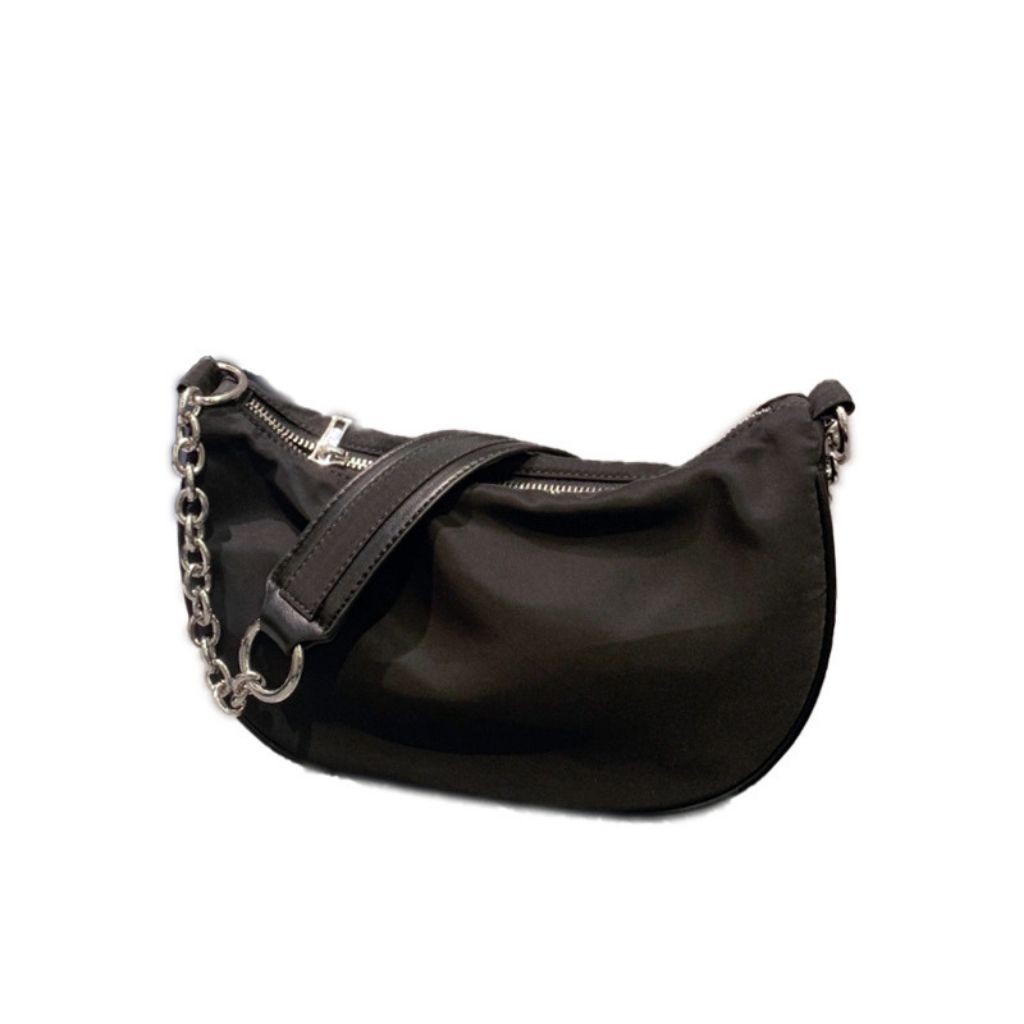 (Mẫu Chất) Túi kẹp nách nữ vải dù phối dây xích KR 364- Chất Dù cao cấp, Size 25, cao cấp- KARA 364 | BigBuy360 - bigbuy360.vn