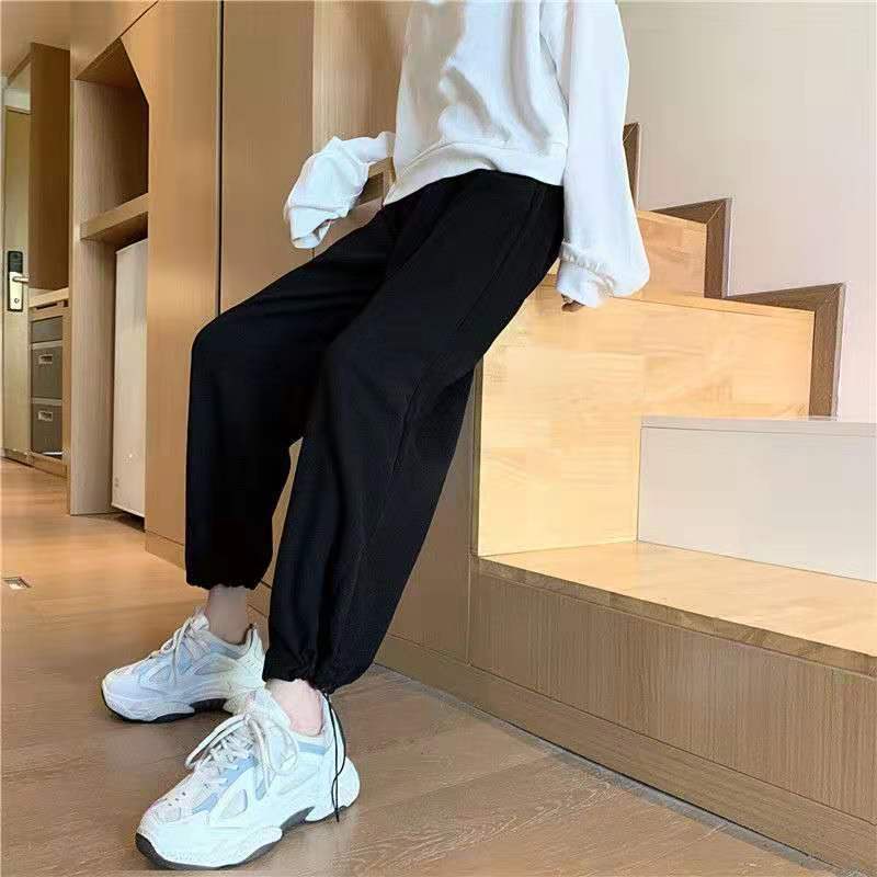 Quần jogger BASIC unisex Quần ống rộng chốt gấu buộc dây hot trend - GEN_ZOO