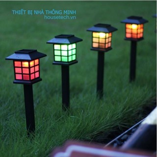 ĐÈN TRANG TRÍ SÂN VƯỜN NĂNG LƯỢNG MẶT TRỜI GIÁ RẺ HT01  ánh sáng có 3 màu (trắng .vàng ấm .đổi màu)
