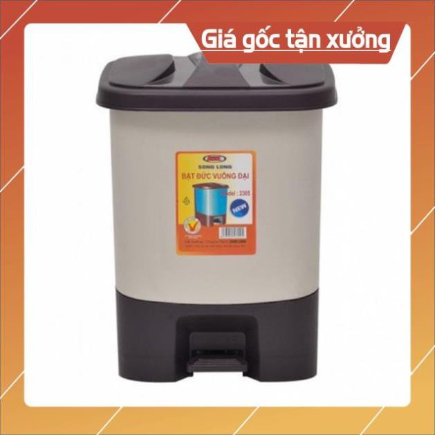 [Rẻ vô địch] Bật rác, thùng rác Đức vuông đại SL - 2305