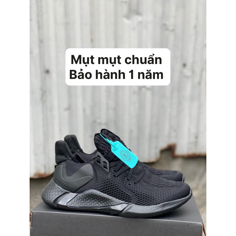 ( Bảo Hành 1 Năm ) Giày Thể Thao Chạy Bộ Nam Nữ An Pha 2020 Đen Toàn Phần - Phiên Bản Tiêu Chuẩn