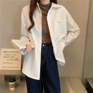 Sơ mi trơn form thụng nhiều màu