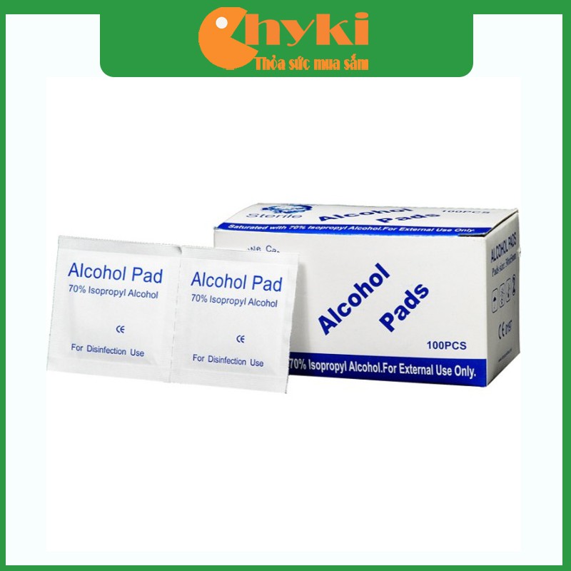 Bông tẩm cồn tiệt trùng (alcohol pads)