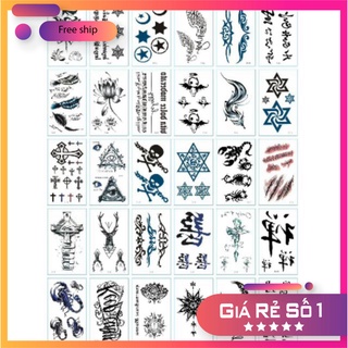 (Được chọn mẫu) D2 Hình xăm nước hình xăm dán tatoo mini stickers đẹp phong cách Hàn Quốc cosplay cá tính ngầu hit hot p