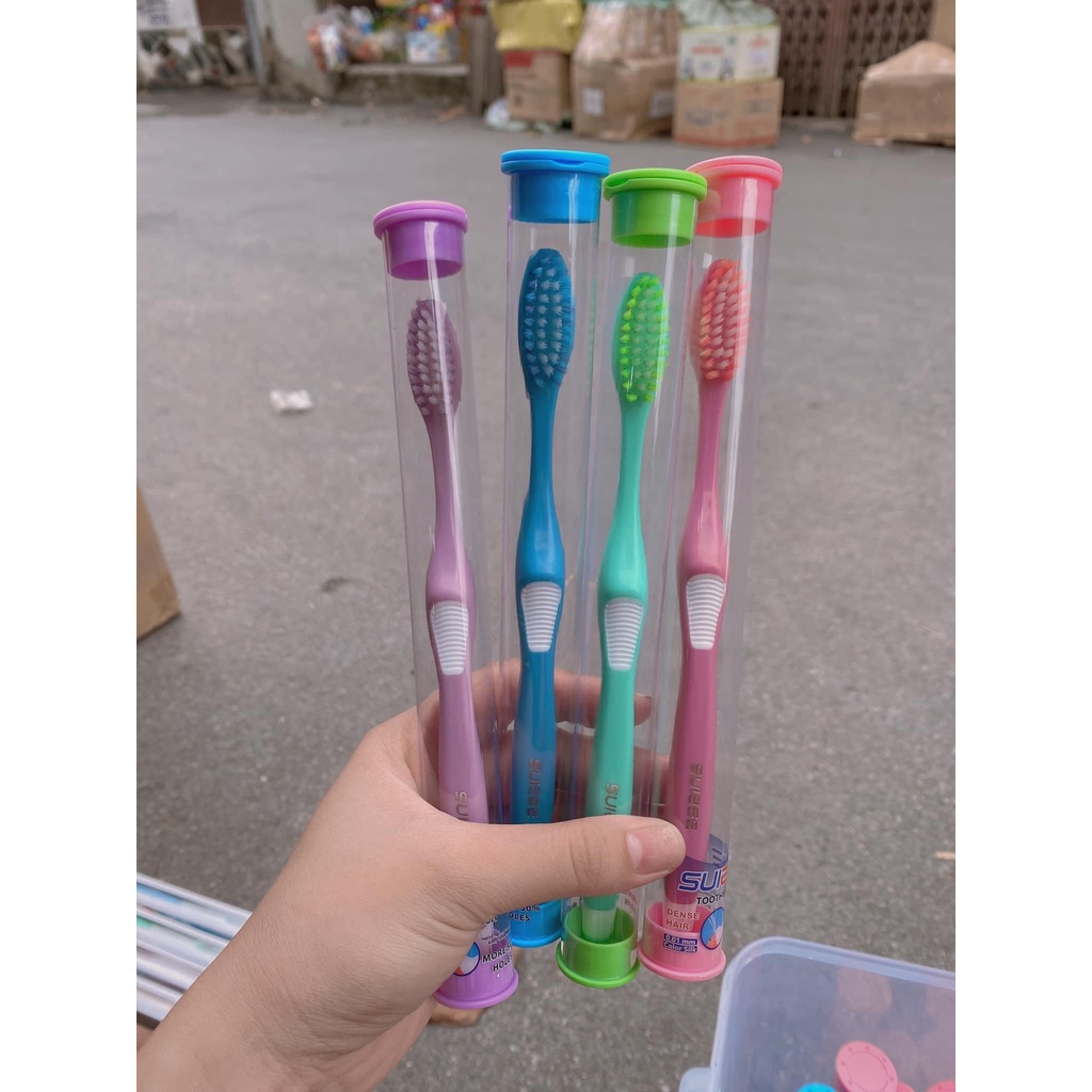 HỘP 50 CHIẾC BÀN CHẢI SUISEE HÀN QUỐC LOẠI ĐẸP - MỖI CHIẾC 1 ỐNG RIÊNG